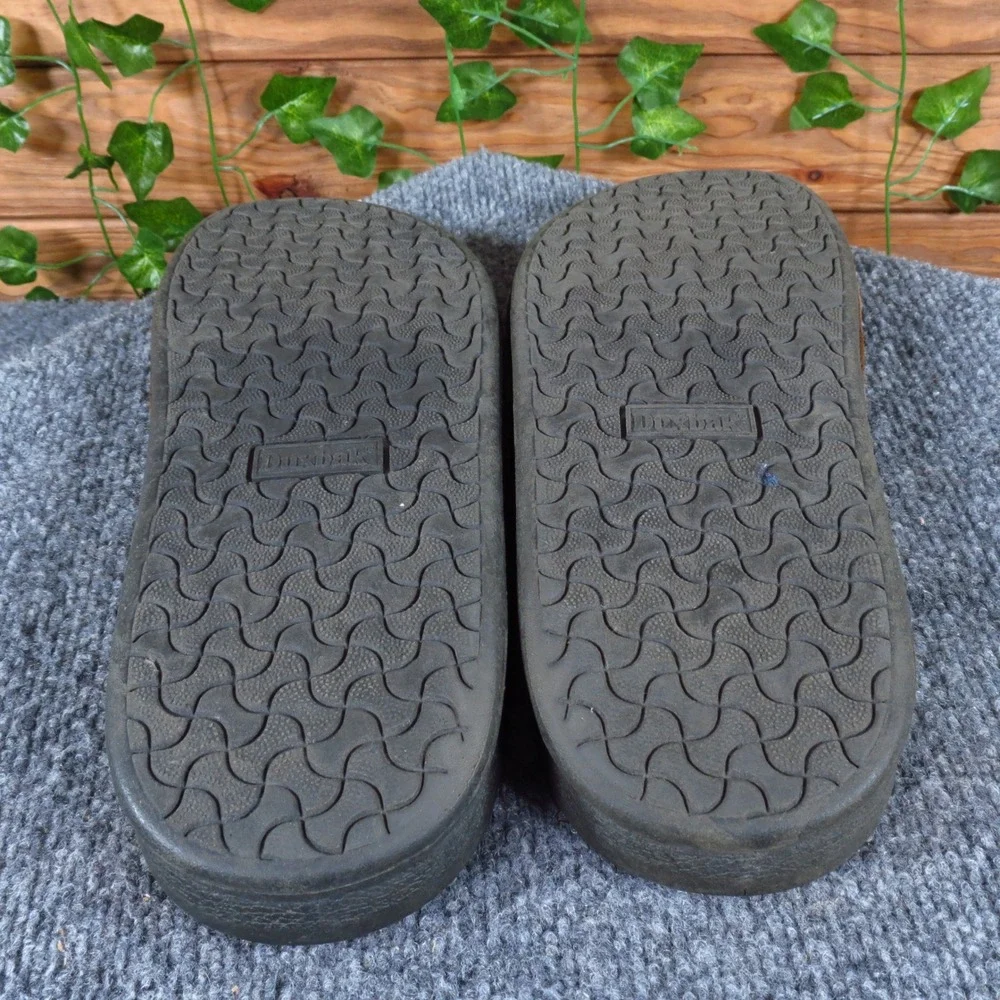 Duxbak‎ Taylor Mens Leather Mule Sandal Size 11 Brown Adjustable Buckle Casual